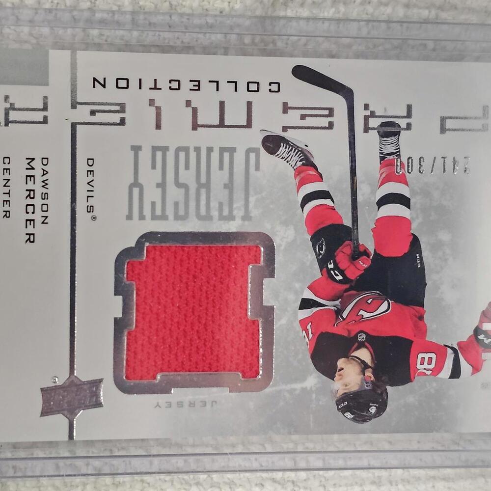 2022-23 Upper Deck Premier Daws Merzlikins Jersey Card